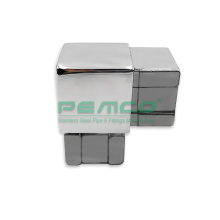 Railing Mirror Satin Non Adjustable 304 316 Stainless Steel 40x40mm Square Tube Connectors